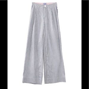 NWT Thierry Colson Striped LouLou Pant Charcoal